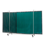 Zavarivači paravan Robusto triptych 355cm zelena-6
