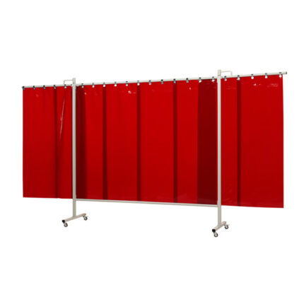 Zavarivači paravan s širokim trakama Omnium Triptych 375cm brončana