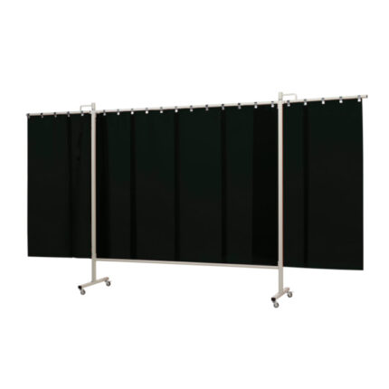 Zavarivači paravan s širokim trakama Omnium Triptych 375cm zelena-9