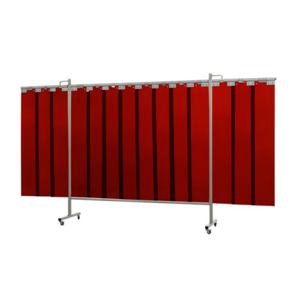 Zavarivači paravan s trakama Omnium Triptych 375cm brončana