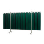 Zavarivači paravan s trakama Omnium Triptych 375cm zelena-6