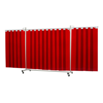 Zavarivači paravan s trakama Robusto triptych 435cm narančasta