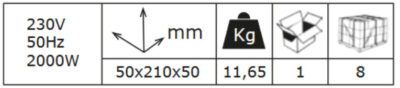 Infracrvena električna grijalica 65432KW21 info