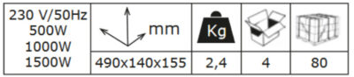 Infracrvena električna grijalica Soleado 65435KW15 info