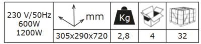 Infracrvena grijalica PAT-1200 info