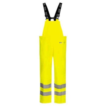 Vatrootporne Hi-Vis kišne hlače s naramenicama FR-LR259