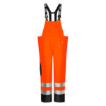 Vatrootporne Hi-Vis kišne hlače s naramenicama FR-LR259