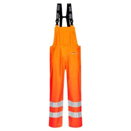 Vatrootporne Hi-Vis kišne hlače s naramenicama FR-LR59
