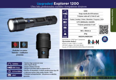 Explorer 1200 ručna svjetiljka naslovnica kataloga