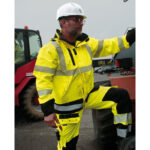 HI-Vis kišne zaštitne hlače s naramenicama 4WS-5083