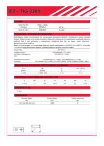 EZ-TIG-2209 šipka za zavarivanje visokolegiranih čelika naslovnica